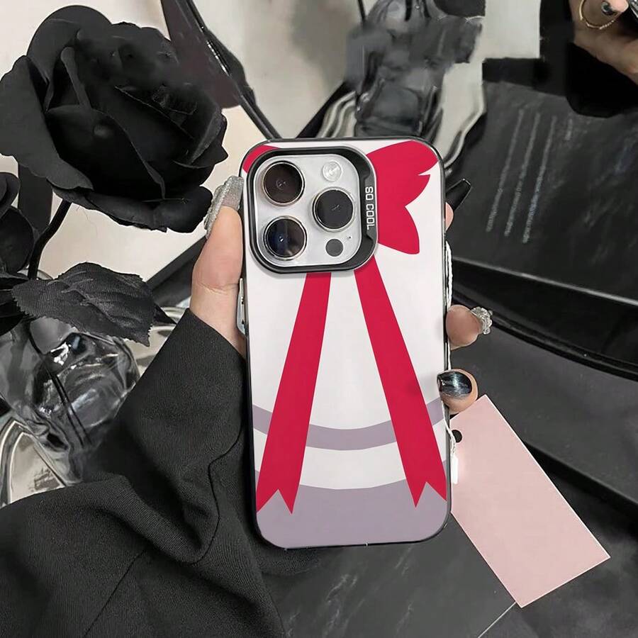 [24h Shipping From DE/FR/ES]Apple 11-17  21 -26  Simple Solid Color Frosted Electroplate Lens Protection Phone Case Compatible For IPhone 17 Pro Max 16 15 14 13 12 11 7 8 Plus X Xr Xs Maxxiaomi 13-15 - 1 Piece Of Picture Color - View 1