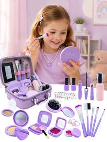 Set Mainan Tas Rias Bermain Peran, Mainan Interaktif Bermain Peran untuk Anak Perempuan, Hadiah Ulang Tahun, Hadiah Natal - MultiWarna - View 4