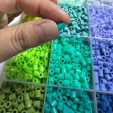 12000顆/盒 2.6mm 高品質 Perler 熔珠 多彩多巴胺配色（24色）小孔熔珠珠子套組，適合手工藝與裝飾，高品質像素拼圖珠，手工禮品首選 - 彩色 - 查看 6