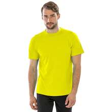 Spiro Mens Aircool T-Shirt - Flo Yellow - View 2