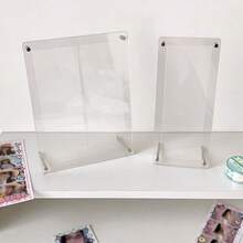 2 buah Stand Pajangan Foto Akrilik Transparan 4 Slot, Bingkai Foto Magnetik, Cocok untuk Foto Idola, Bingkai Foto Meja yang Lucu, Ideal untuk Foto Selfie, Koleksi Penggemar, dan Dekorasi Kamar, Musim Kembali ke Sekolah - beraneka warna - View 5