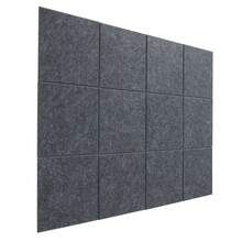12Pcs High-Density Soundproof Panels, Sound-Insulating Panels, Sound Absorbing - Dark Grey - View 11