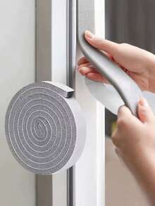 2/4PCS/157.5/314.9 Inch Door And Window Sealing Strip Soundproof Door And Window Foam Backing Soundproof Sealing Tape Dustproof Sealing Strip - Multicolor - View 5