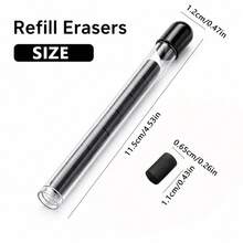 Metal Mechanical Pencil Set, 1pc Drafting Pencils With 4 Boxes HB Lead Refills And Eraser, 0.5mm 0.7mm 0.9mm 1.3mm Refillable Automatic Pencil Kit For Writing, Drawing, Sketching, School And Office Supplies - Multicolor - View 8