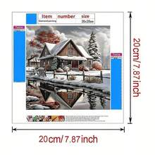 Diamond Painting Kit - Natural Landscape, Animal Farm, Creative Famous Painting Theme Picture DIY 5D Full Drill Craft, Suitable For Home Room Decoration And Wall Decor, Perfect Choice For Holiday Parties And Various Festive Occasions - Sets - View 2