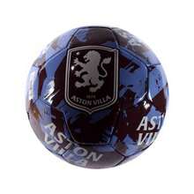 Aston Villa FC Graffiti Football - Burgundy/Sky Blue/White - View 1