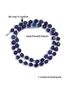 1 Strand 6/8/10mm Natural Lapis Lazuli Round Rondelle Cylinder Faceted Loose Spacer Stone Bead For Jewelry Making DIY Bracelets Accessories - Multicolor - View 13