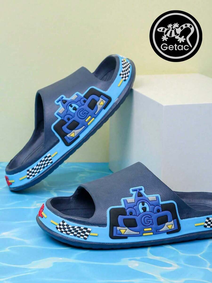 GETAC Kids Flat Sandals - Navy Blue - View 1