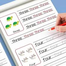 New 26 English Alphabet Handwriting Practice Sheets, Cursive Words Upper And Lower Case Tracing Paper Training + Gift, School Supplies Back To School Season Gift - A - View 3