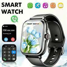 ZhiKexing Smartwatch de Body de metal con pantalla completa de 4,65 cm, compatible con teléfonos iOS y Android (llamada/marcación), múltiples modos deportivos/abundantes esferas de reloj/juegos integrados/control de voz por IA/reloj deportivo unisex - Multicolor - Ver 2