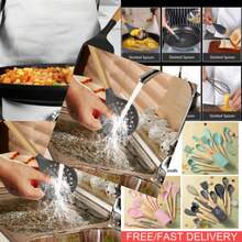 14-Piece Silicone Kitchen Utensils Set Non-Stick Cooking Spoon And Baking Tools - View 3