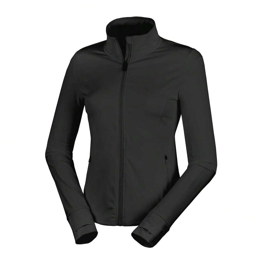 Spiro Womens/Ladies Fitness Jacket - Black - View 1