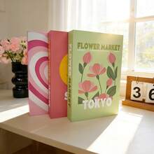 3組紙質美學裝飾書，咖啡桌裝飾書－仿真裝飾書－居家桌面裝飾－床頭櫃裝飾－居家書架裝飾 - 彩色 - 查看 8