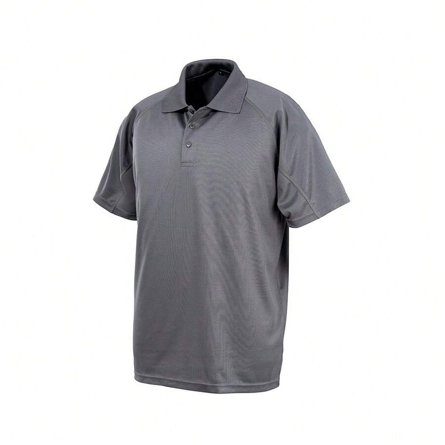 Spiro Unisex Adults Impact Performance Aircool Polo Shirt - Grey - View 1