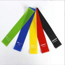 (5pcs) Yoga Fitness Shaping Rehabilitation Strength Training Resistance Band Set - Multicolor - View 11
