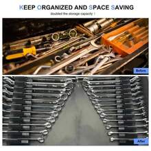 NEW 46PCS Magnetic Wrench Organizer Widget Portable Tool Storage Shelf Practical UK - A - View 6