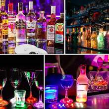 12 LED Light-Up Cup Stickers, Multicolor LED Light-Up Decals, Colorful Decorative LED Light Stickers, LED Sticker Set For Cups Suitable For Various Occasions, Such As Parties, Hotels, And Kitchens - View 11