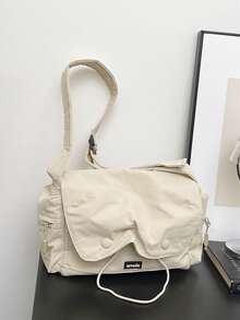 Men's Fashion Casual Large Capacity One Shoulder Crossbody Messenger Bag - Multicolor - View 4