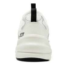 Skechers Women's Platform Casual Retro Dad Shoes Breathable Honeycomb Mesh Lightweight Non-Slip Sole Sneakers - Black and White - View 6