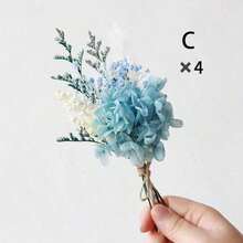 1/2/4/6/12pcs Boho Mini Artificial Flower Bouquet, Men Boutonniere For Groom Groomsmen, Desktop Cake Decor & Bridal Party Gift - Multi-color 1 - View 17
