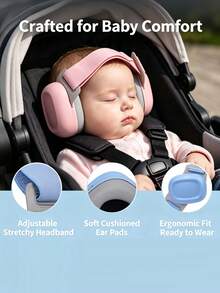 Baby Noise-Canceling Ear Muffs, Noise Reduction Ear Protectors - Multicolor - View 2
