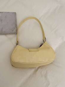 Bolso de motocicleta vintage punk con remaches para mujer, bolso de hombro y axila para trabajo y desplazamientos - Amarillo - Ver 8