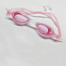 1pc High Definition Anti-Fog Anti-Fog Swimming Goggles For Men And Women, Professional Diving Equipment - Pink - View 9