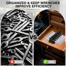 NEW 46PCS Magnetic Wrench Organizer Widget Portable Tool Storage Shelf Practical UK - A - View 8