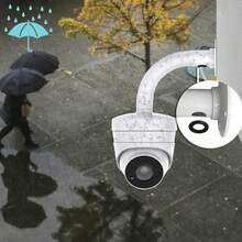 Überwachungskamera Wandhalterung mit Kabelkanal und Anschlussdose, wetterfeste Montagehalterung für CCTV-Kameras im Außen- und Innenbereich zur ordentlichen Kabelführung - Übersicht 5