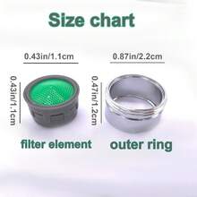 20-Pack Kitchen Sink Faucet Aerators, 24mm Female Threaded Nozzle Inserts With Wrench, Bubbler And Water Filter Adaptor, Replacement Parts For Taps, No Electricity Required, Universal Bathroom And Kitchen Accessories - A - View 4