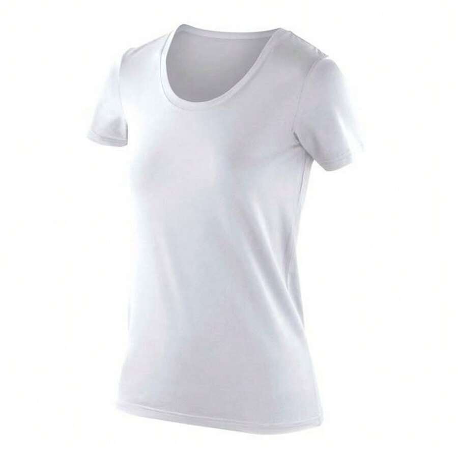 Spiro Womens/Ladies Impact Softex T-Shirt - White - View 1