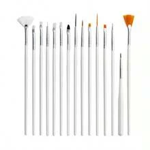 15pcs Pottery Brush Tools Dotting Pattern Dot Pens Brush Acrylic Pen Rocks Ceramics Painting Brush Nail - 15-piece Oil Painting Brush Set - View 7