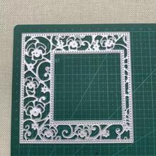 Alat Templat Embossing Die-Cut Logam untuk Bingkai Latar Belakang, Scrapbooking DIY, Pembuatan Kartu, dan Dekorasi Album - perak - View 4