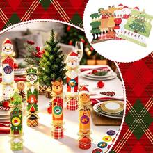 24pcs Christmas Crackers Gift Boxes With Ribbons And Christmas Countdown Stickers Santa Claus Xmas Tree Reindeer Pattern Treat Box Cartoon Christmas Advent Calendar Box Gift Wrapping Boxes For Party Favors Christmas Decorations Christmas Gifts - Christmas Edition - View 11