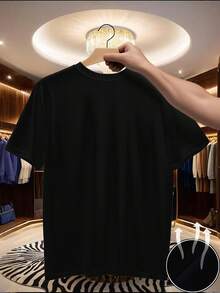 Men T-Shirts - 黑色 - 查看 2