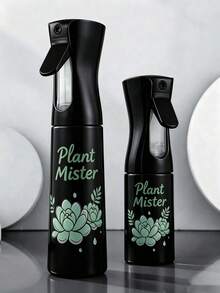 1件獨特多肉植物印花連續細霧噴霧瓶，獨家圖案可重複使用植物噴霧器，多功能可補充噴霧瓶，適用於臉部補水、髮型造型、室內盆栽澆水 - (定製圖案)噴霧瓶 - 查看 10
