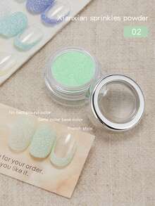 Baoshiman Glitter Fino Sonhador, Pó Decorativo de Glitter Multicolorido Ultra Brilhante, Acessórios Portáteis para Arte de Unhas, Múltiplas Cores Disponíveis, Adequado para Arte de Unhas DIY - Multicolorido - Visão 22