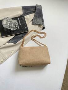 新款高級質感大容量中式刺繡小眾設計時尚休閒百搭單肩斜挎包 - 綠色 - 查看 9
