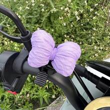 1pc Cute Large Bow Bicycle Safety Bell Handlebar Decoration Cycling Accessory - Multicolor - View 5