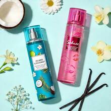 MODESS 20 Varieties Women's Body Mist Perfume Spray, 2 Pcs 8 Fl Oz Long-Lasting Floral Fruity Spray, Non-Greasy Formula - Hair & Body For Parties, Dates, Night Out, Daily Wear - Gift Girlfriend Best Friend Mother - Valentine's Day Birthday Mother's Day - LOVE SEDUCE+ISLAND COCONUT - 查看 2