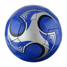 Ballon de football bleu à tourbillon taille 2 & taille 5, ballon d'entraînement classique durable, taille 2 pour les tout-petits de 3 à 6 ans, taille 5 ballon officiel de match pour adultes, ballon de pratique sportive intérieur et extérieur pour les garçons et les filles - Multicolore - Voir 5