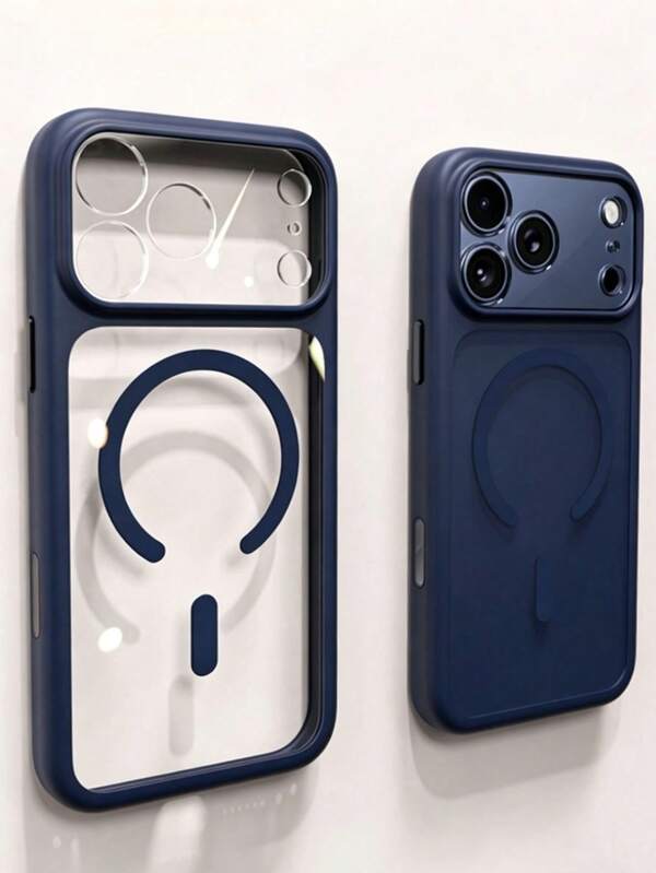 1pcHigh-Quality Clear Phone Case Compatible With IPhone 17ProMax 17Pro 17 Pro Max, Supports Magnetic Wireless Charging, Anti-Drop And Shockproof Protective Case