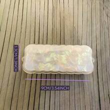 Clip trasero para teléfono, cadena cruzada con patrón de concha, cadena colgante con clip trasero retráctil de resorte, clip para teléfono con patrón de concha, cadena cruzada con surcos, resorte retráctil ajustable - Multicolor - Ver 8