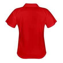 Spiro Womens/Ladies Sports Team Spirit Performance Polo Shirt - Red/White - View 2