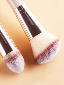 ronshadow Set 6 Kuas Makeup Dua Ujung, Dirancang untuk Pemula, Mencakup Riasan Wajah dan Mata, Kuas Multifungsi untuk Bedak, Perona Pipi, Alas Bedak, Kontur, Perona Mata, dan Concealer, Bulu Halus Gradien, Tidak Menyerap - MultiWarna - View 5