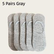 1/3/5 Pairs Men's Plus Size Low-Cut Invisible Socks, Short Boat Socks For Sports Or Casual Wear, Summer Casual Boat Socks (10/15) - Multicolor - View 22