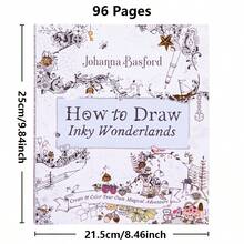 How To Draw Inky Wonderlands Coloring Book Secret Garden Doodle Stress Relief Painting - How to Draw Inky Wonderlands - View 2