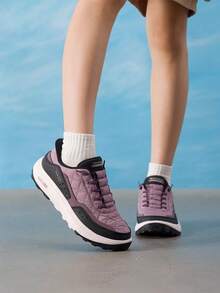 Skechers Women's Urban ExploreL Outdoor Quilted Casual Sports Walking Shoes 180277-PRBK - Purple/Black - View 1