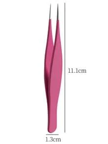 Pinzas de punta ultrafina para eliminar puntos negros, herramienta de belleza para el cuidado de cejas y maquillaje, pinzas para extensiones de pestañas y depilación - Ver 5