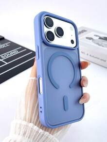 Koolife 1件磁吸手機殼，PC+TPU材質，2.0mm厚度，磨砂表面，親膚設計，凸起相機保護，防滑防摔，相容 iPhone 18pro/18pro Max/17/17 Pro/17 Pro Max - 遠峰藍 - 查看 2